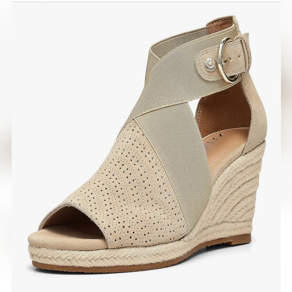 NYDJ NWT Charisma Wedge Sandals Espadrilles Size 8.5